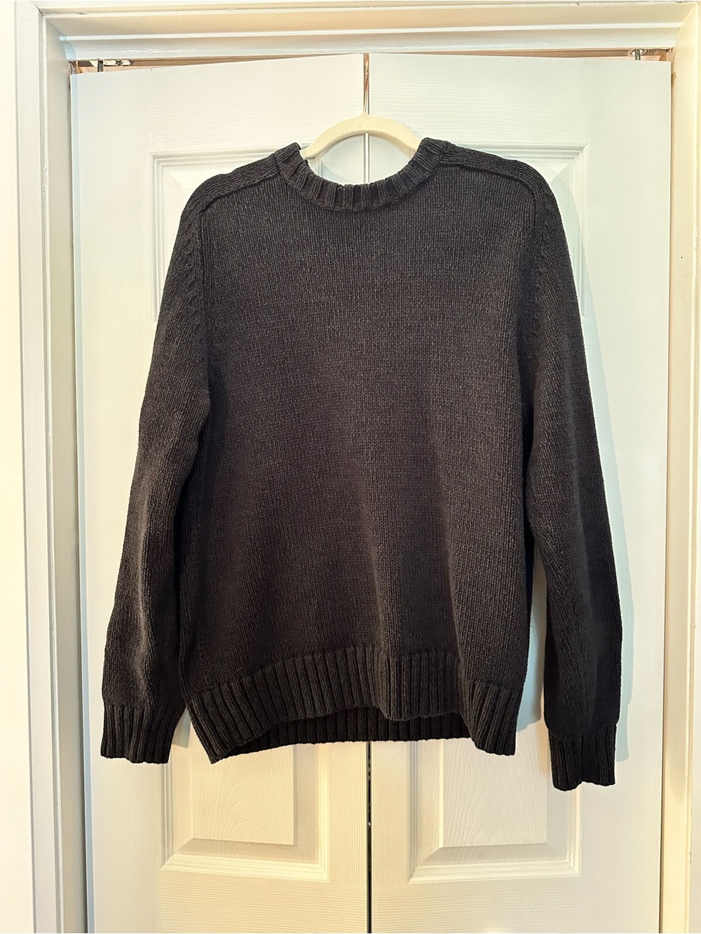 Roots Men's Crewneck Sweater in Dark Blue